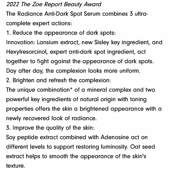 Sisley-Paris L'Intégral Anti-Age Serum/Anti-Dark Spot for face. White Serum. NIB - Picture 4 of 15